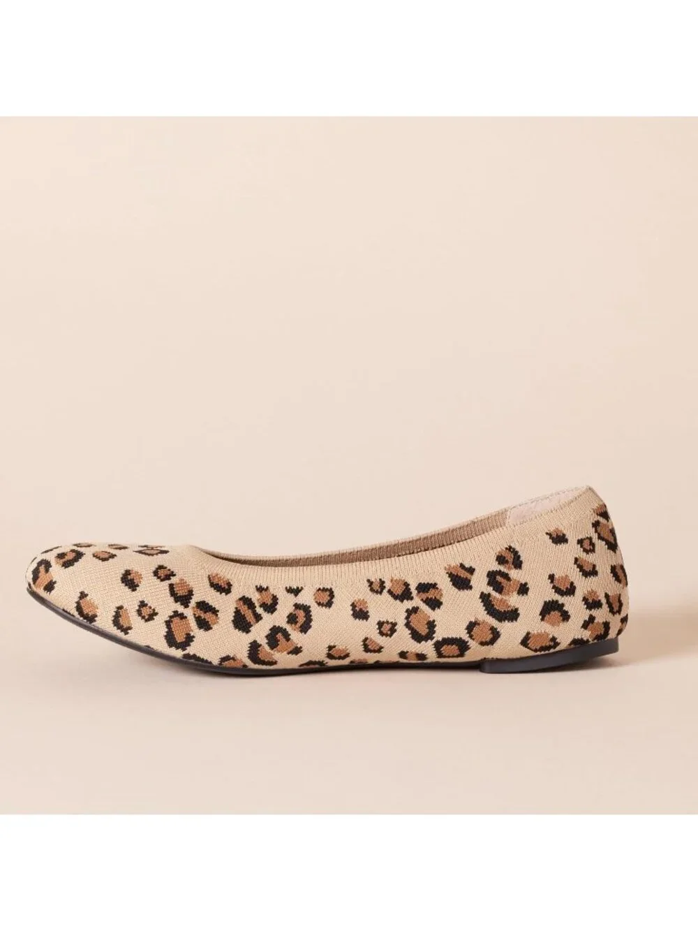 Amazon Essentials Women's Brown Leopard Print Synthetic Comfortable Slip On Flat